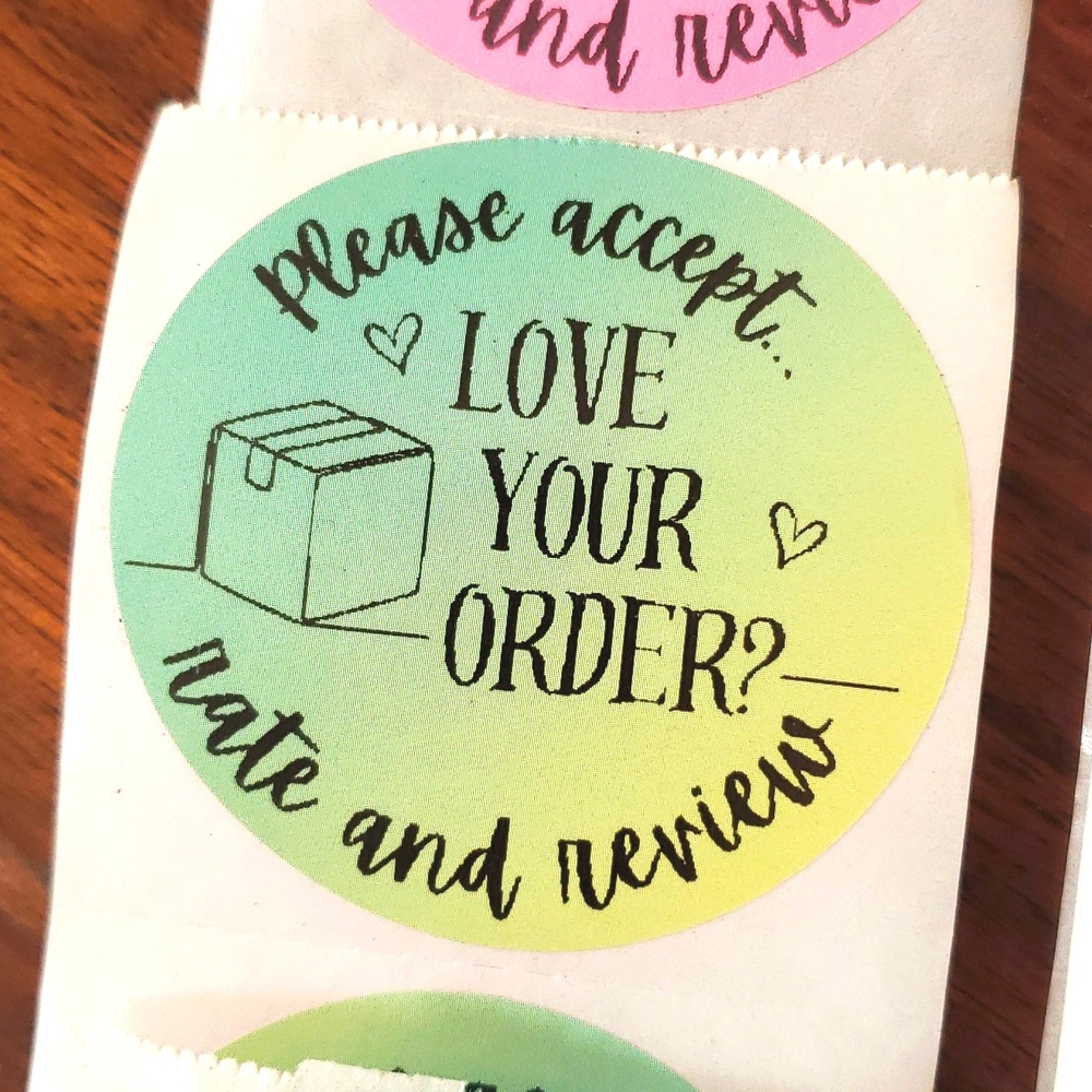 3/$15 STICKERS LABELS LARGE ROUND TWO INCH Set of 50 PLEASE RATE AND REVIEW - Picture 4 of 7